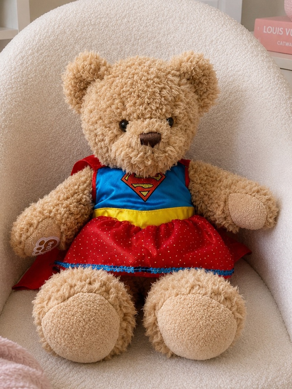 Build a bear, Bear with a super girl outfit Teddy Bear